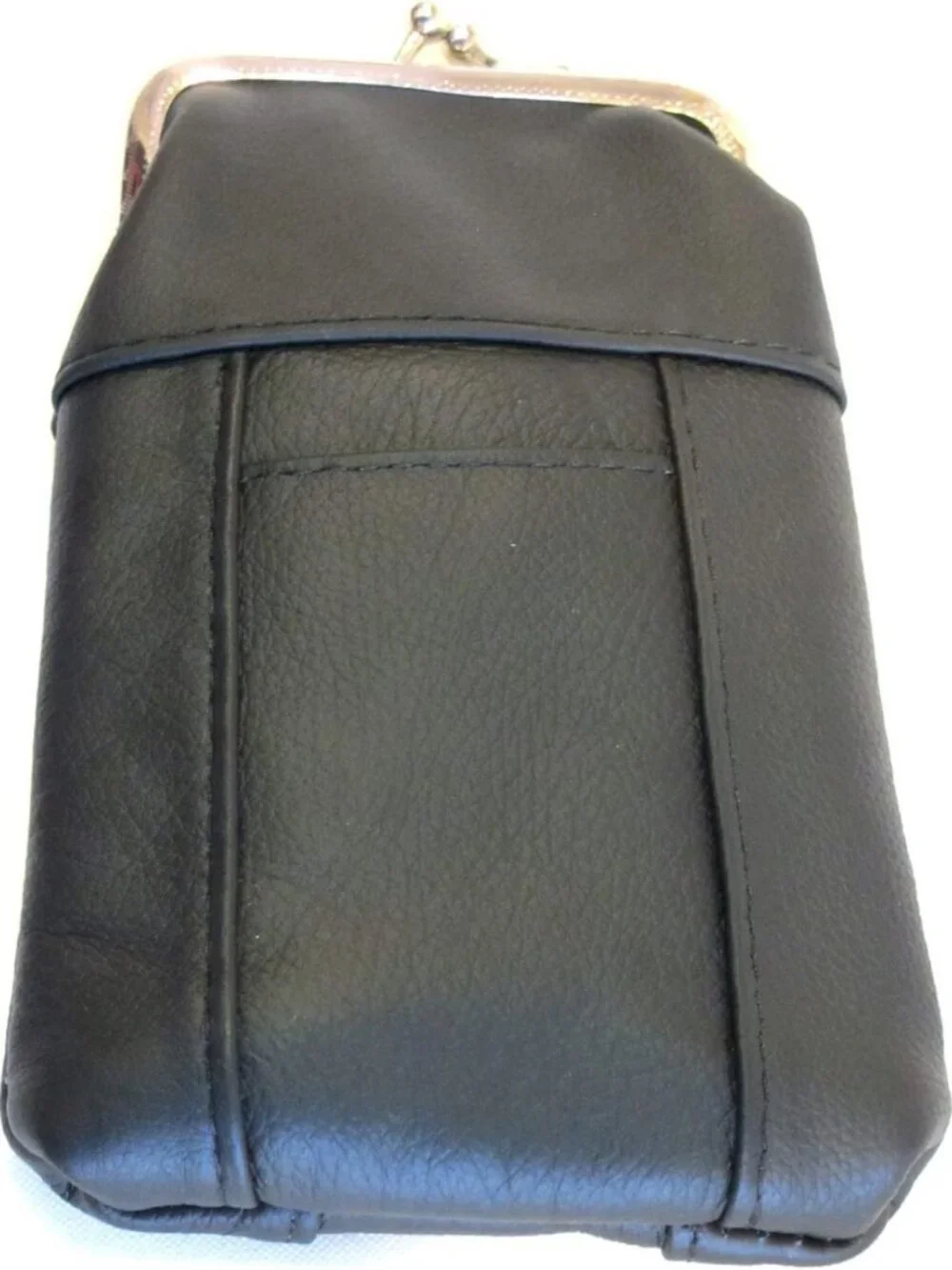 Genuine Leather Cigarette Case & Lighter Holder - Slim, Durable, Kiss Lock